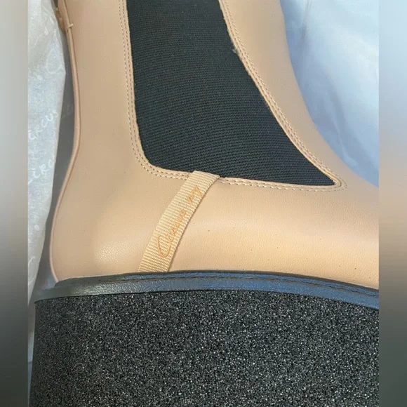 Circus by Sam Edelman cream tan platform Chelsea boots - Picture 6 of 13